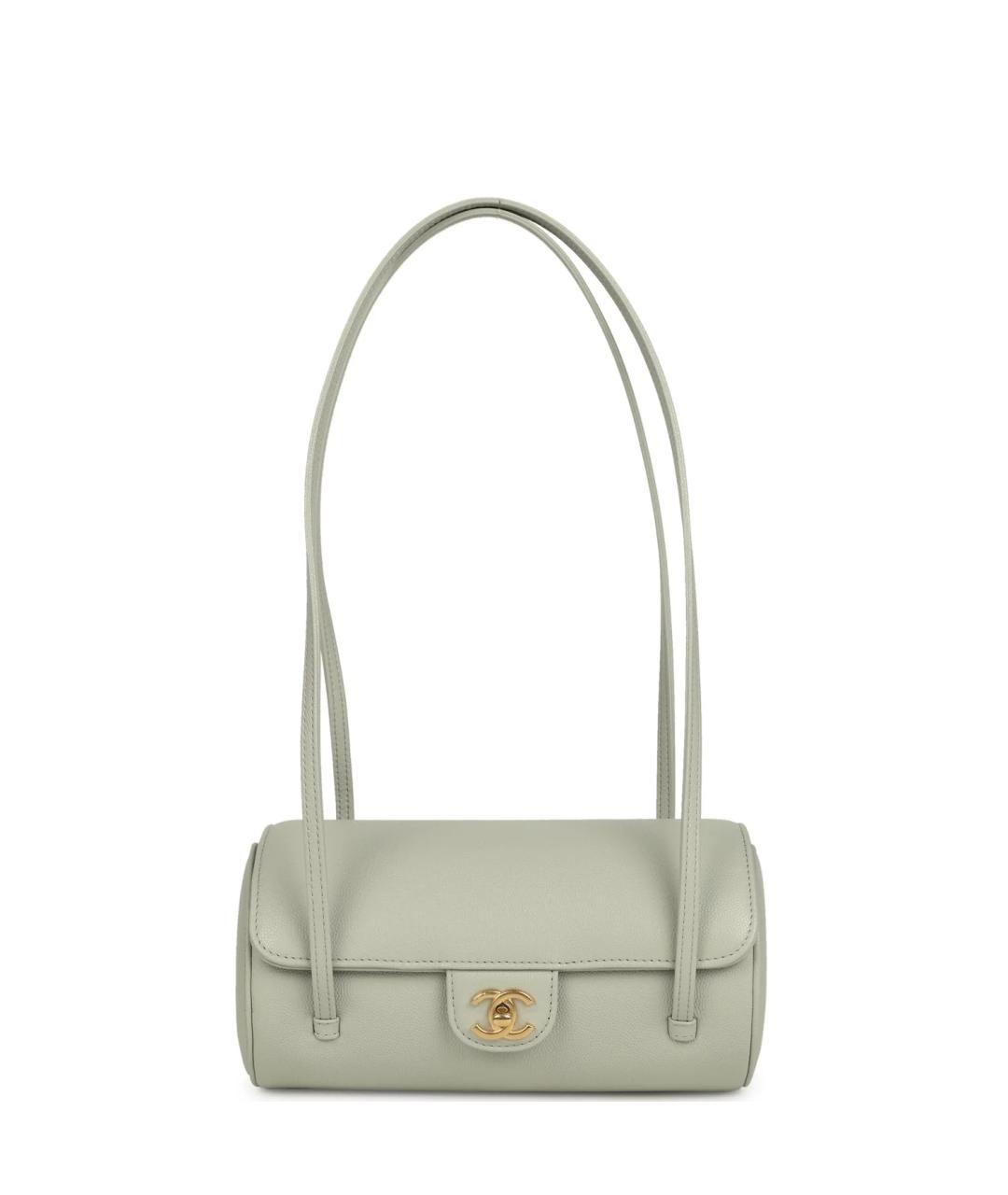 CHANEL Зеленая кожаная сумка через плечо, фото 1