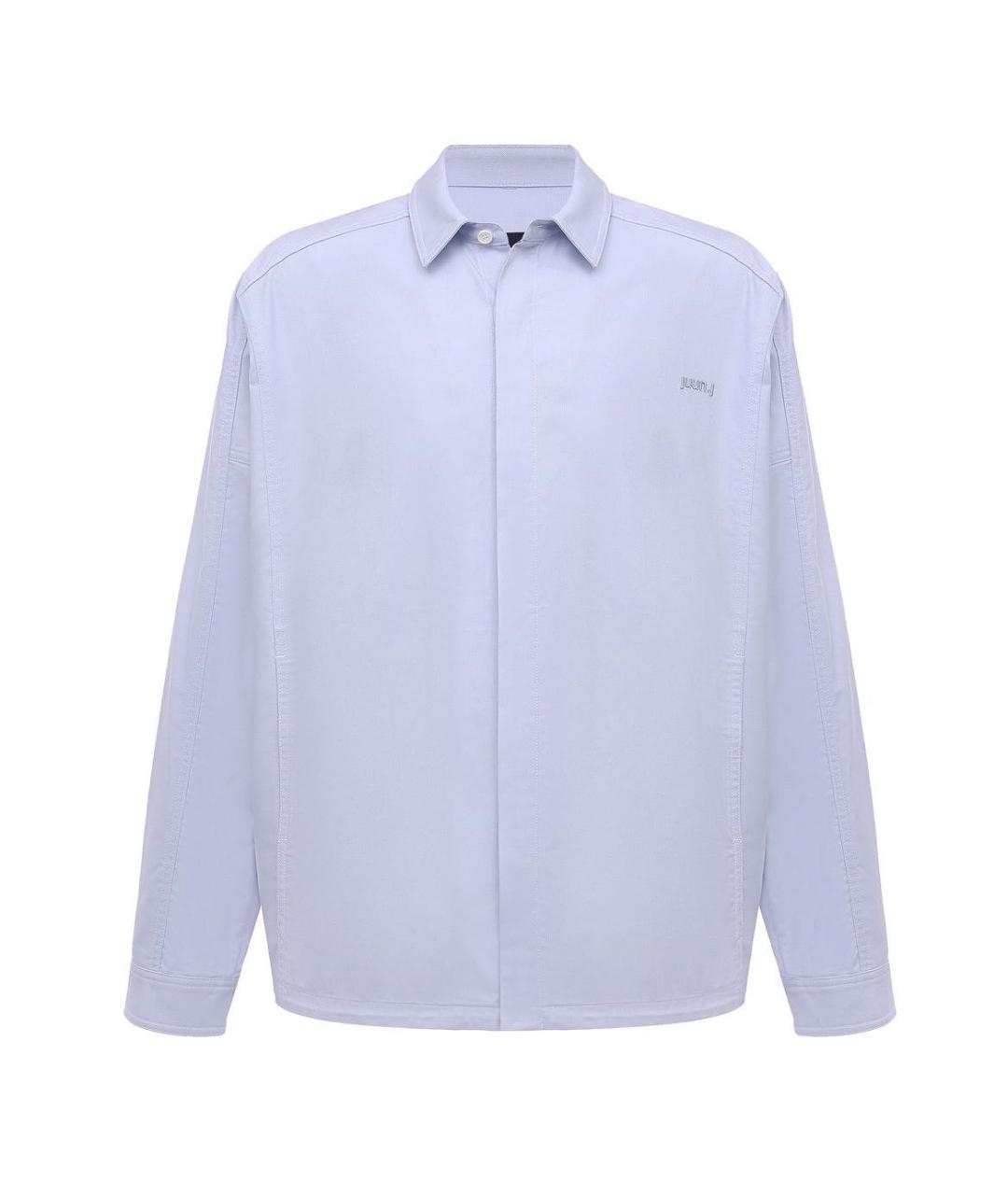JUUN.J Голубая хлопковая кэжуал рубашка, фото 9