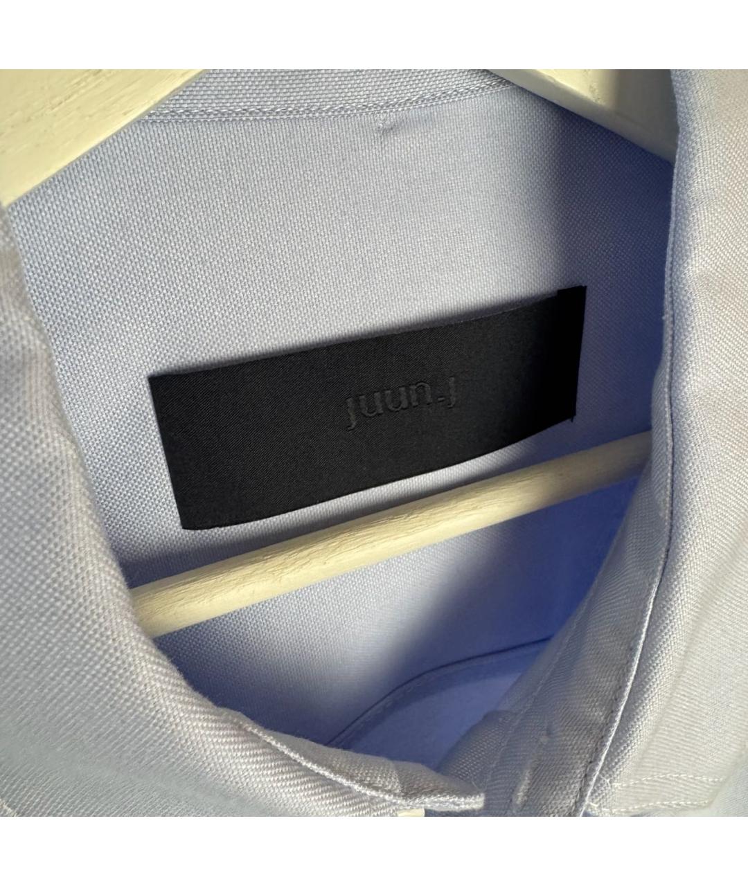 JUUN.J Голубая хлопковая кэжуал рубашка, фото 7