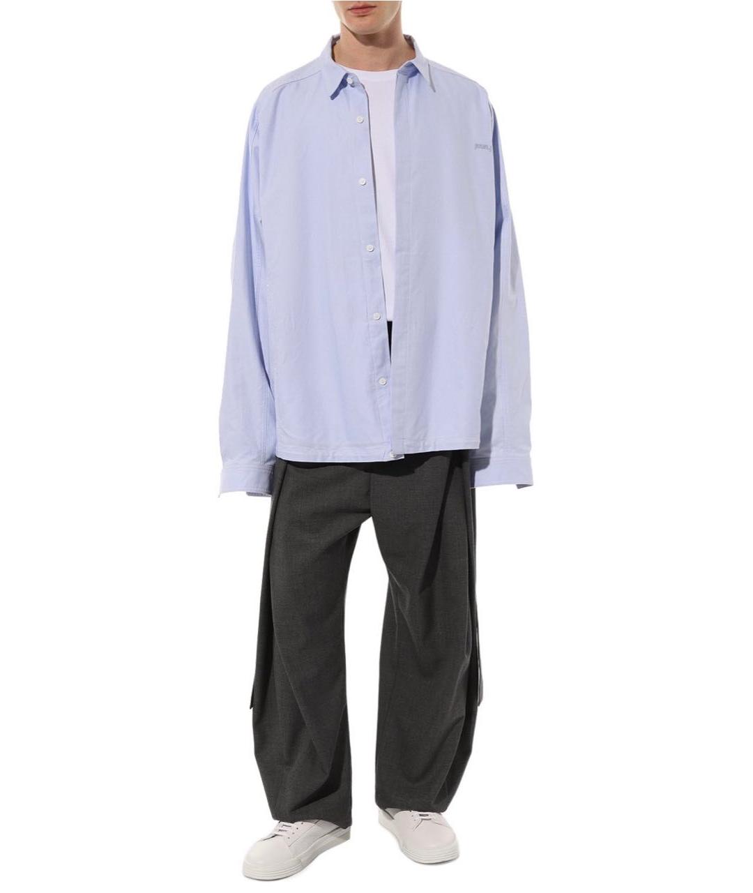 JUUN.J Голубая хлопковая кэжуал рубашка, фото 2