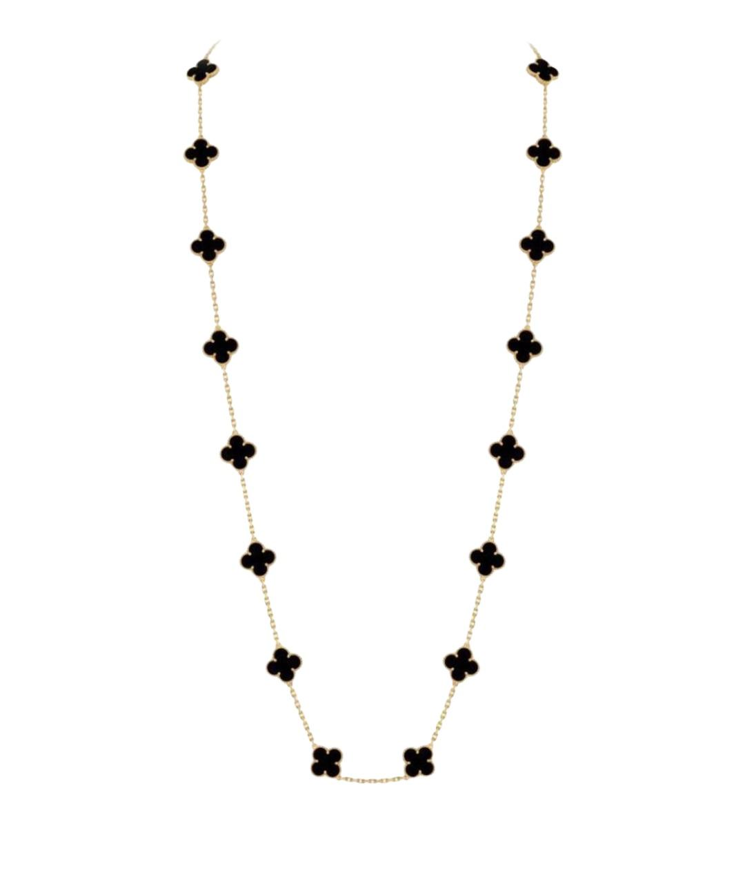 VAN CLEEF & ARPELS Черное колье из желтого золота, фото 1