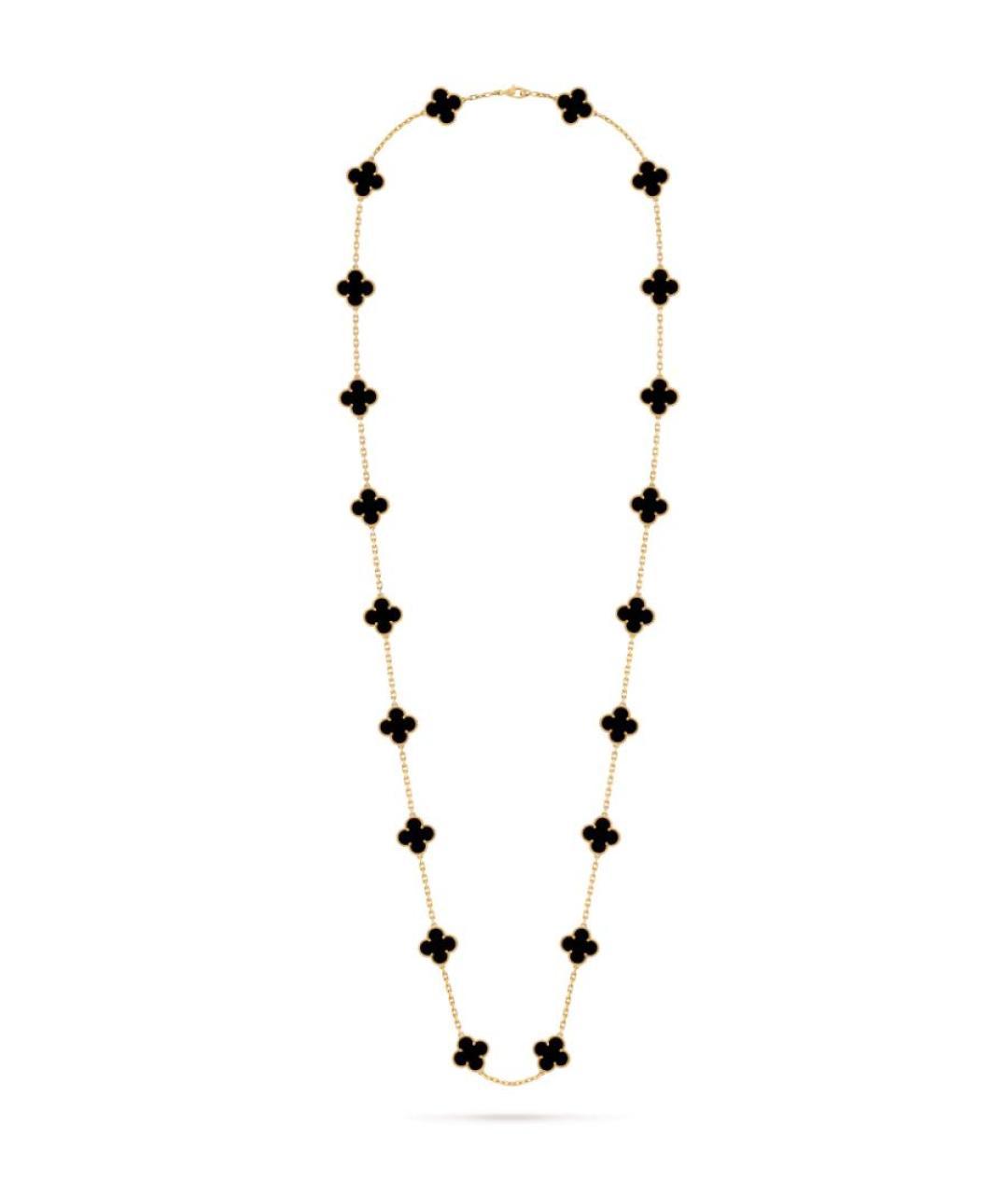 VAN CLEEF & ARPELS Черное колье из желтого золота, фото 3