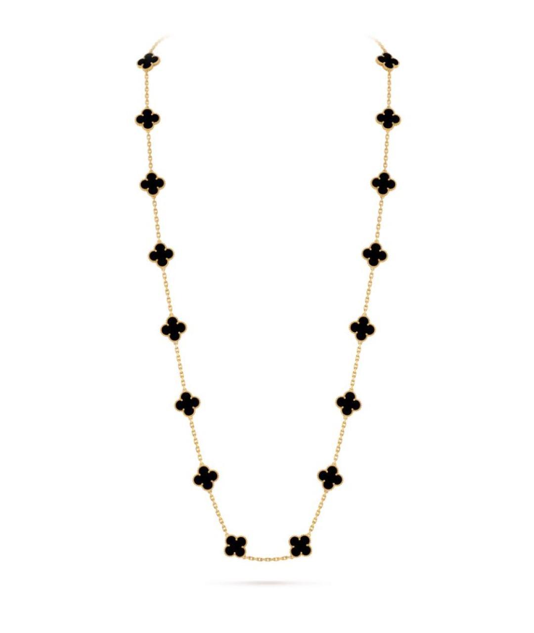 VAN CLEEF & ARPELS Черное колье из желтого золота, фото 5