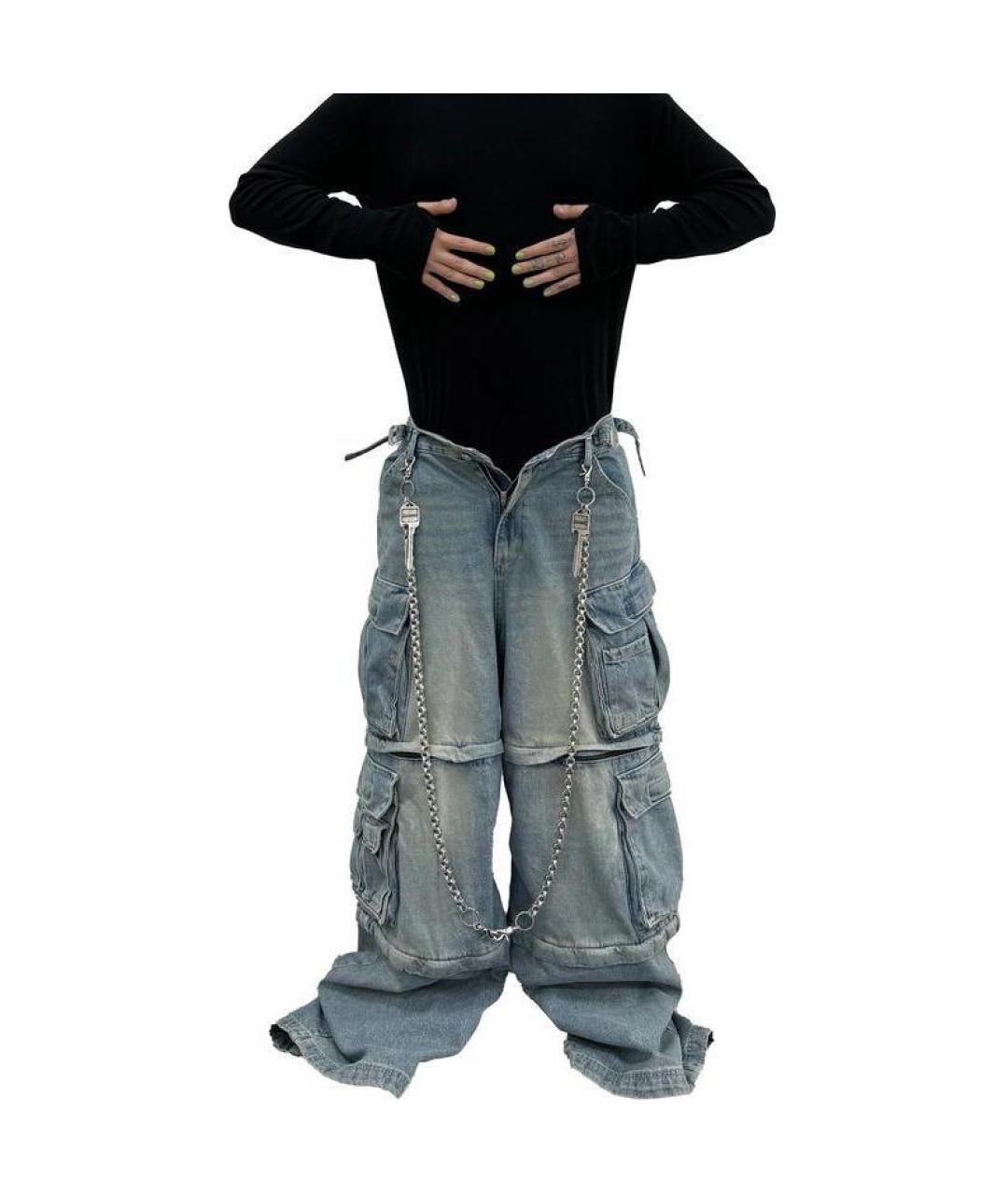 GRAILZ PROJECT G/R Синие прямые джинсы, фото 3