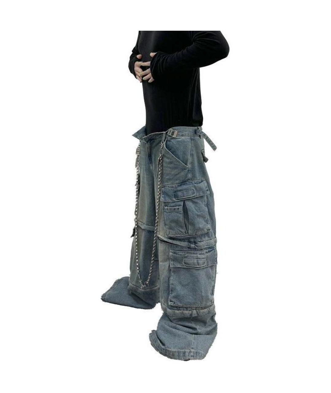 GRAILZ PROJECT G/R Синие прямые джинсы, фото 4