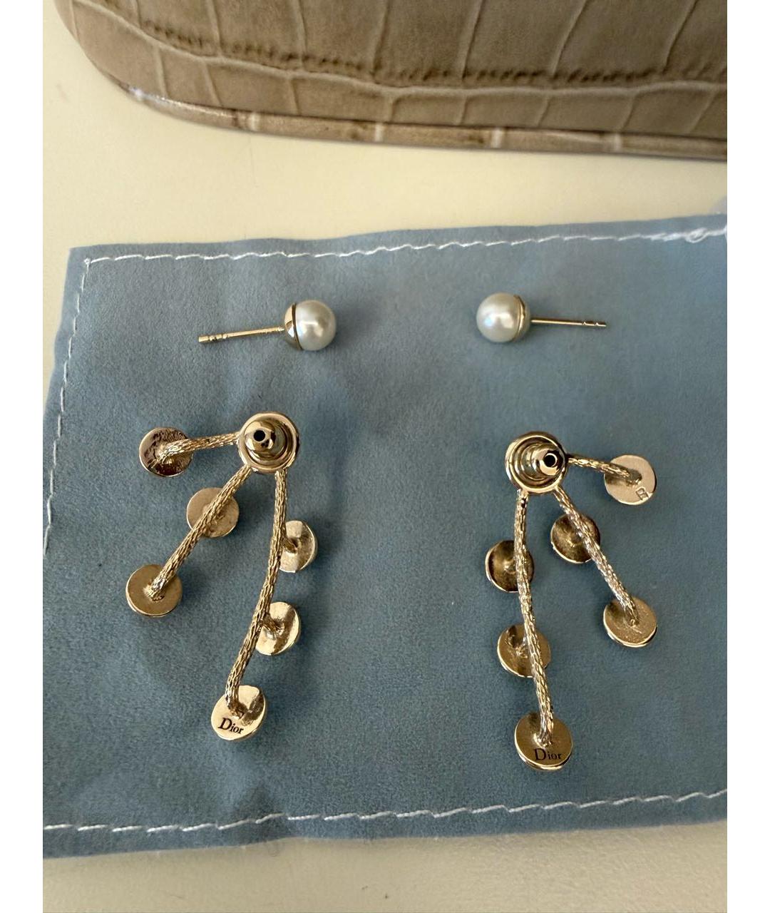 CHRISTIAN DIOR Золотые серьги, фото 3
