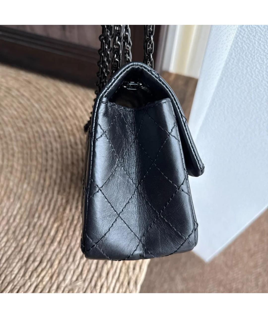 CHANEL Черная кожаная сумка через плечо, фото 5