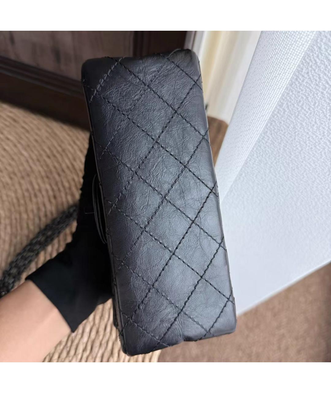 CHANEL Черная кожаная сумка через плечо, фото 7