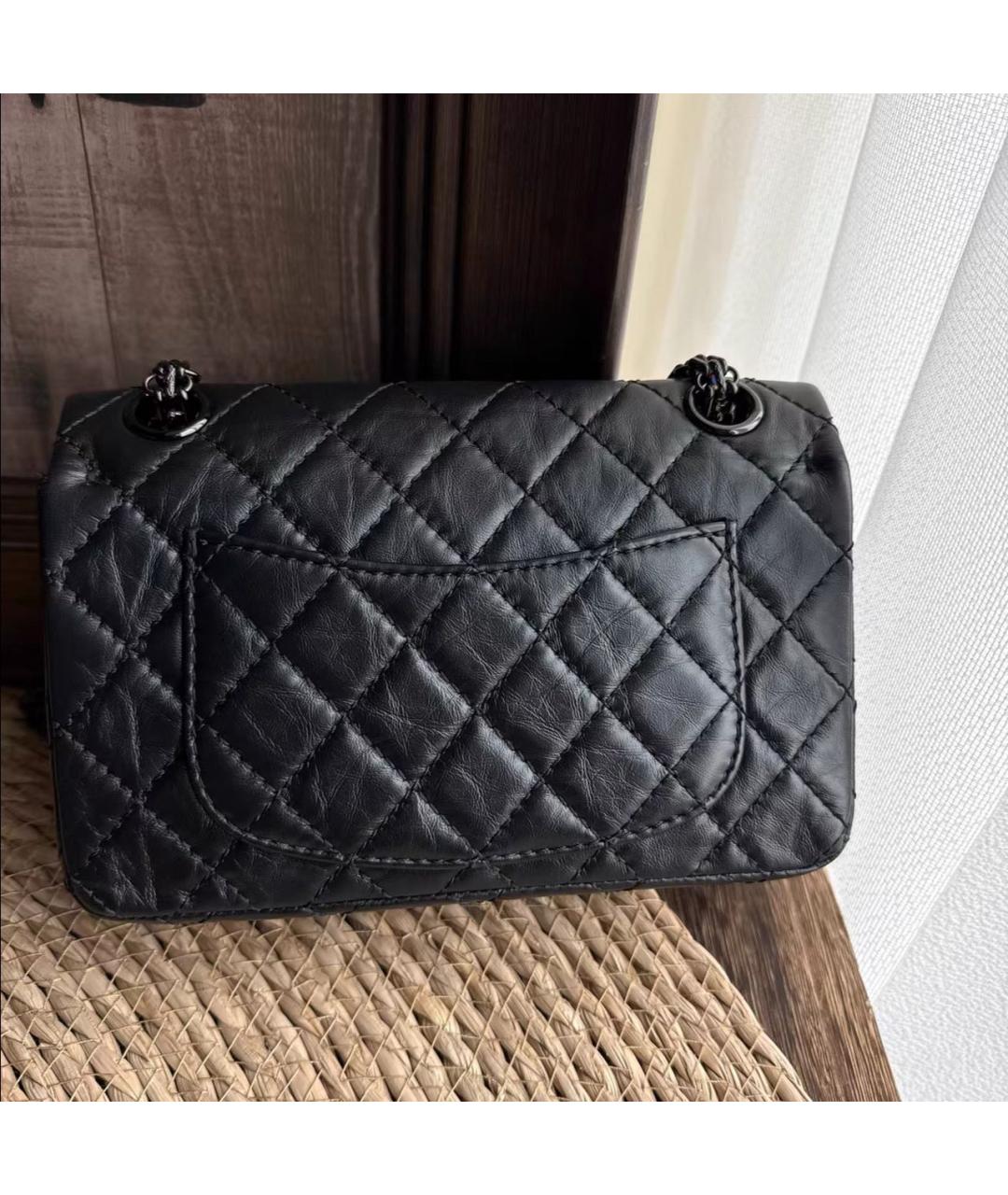 CHANEL Черная кожаная сумка через плечо, фото 2