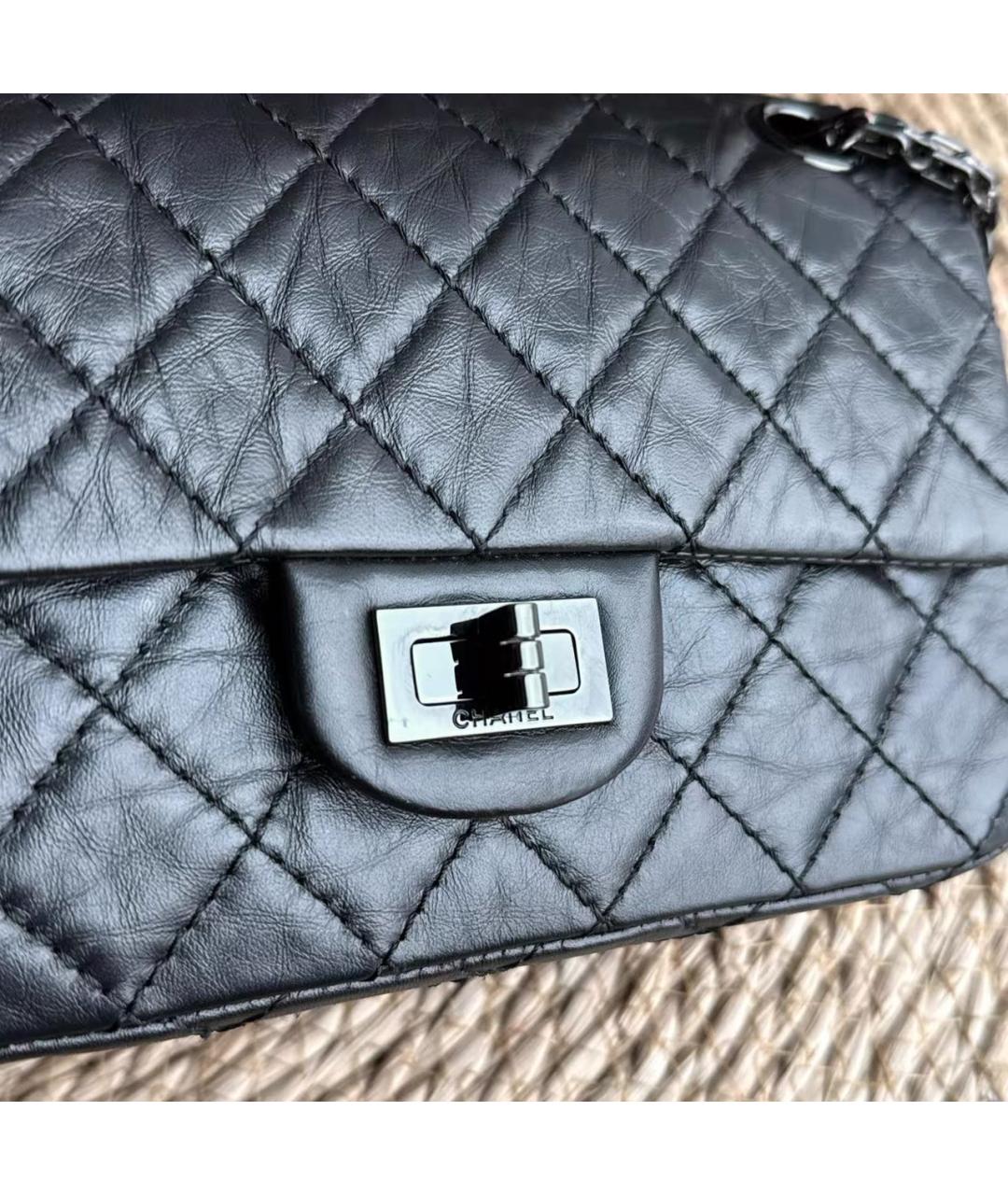 CHANEL Черная кожаная сумка через плечо, фото 4