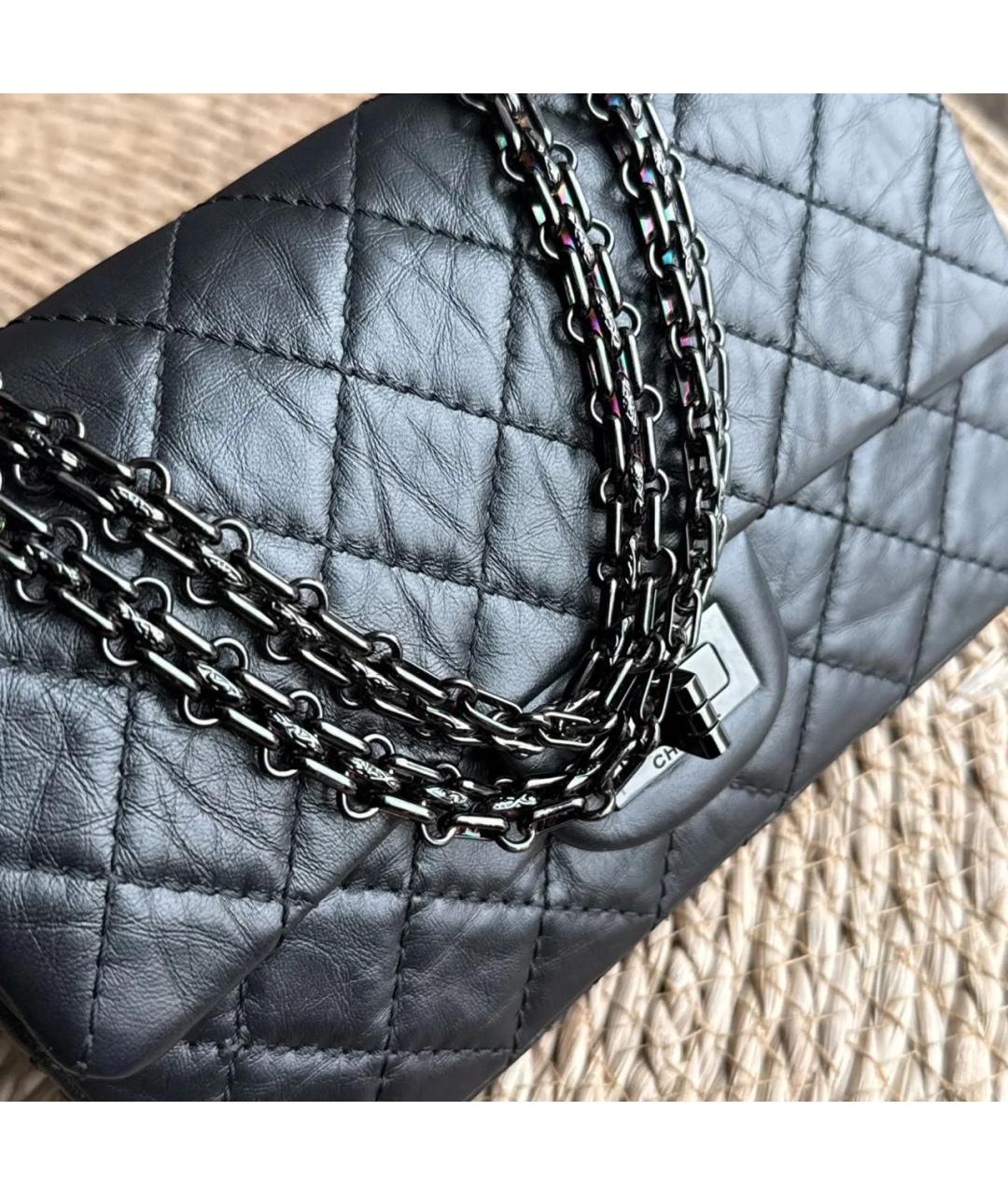 CHANEL Черная кожаная сумка через плечо, фото 3