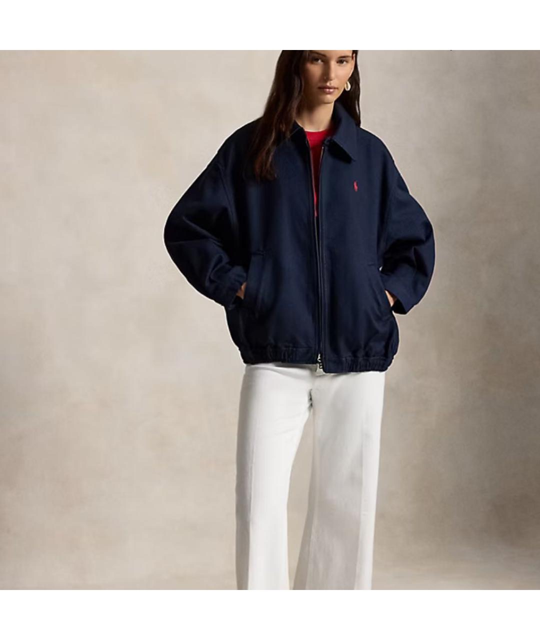 POLO RALPH LAUREN Темно-синяя хлопковая куртка, фото 3