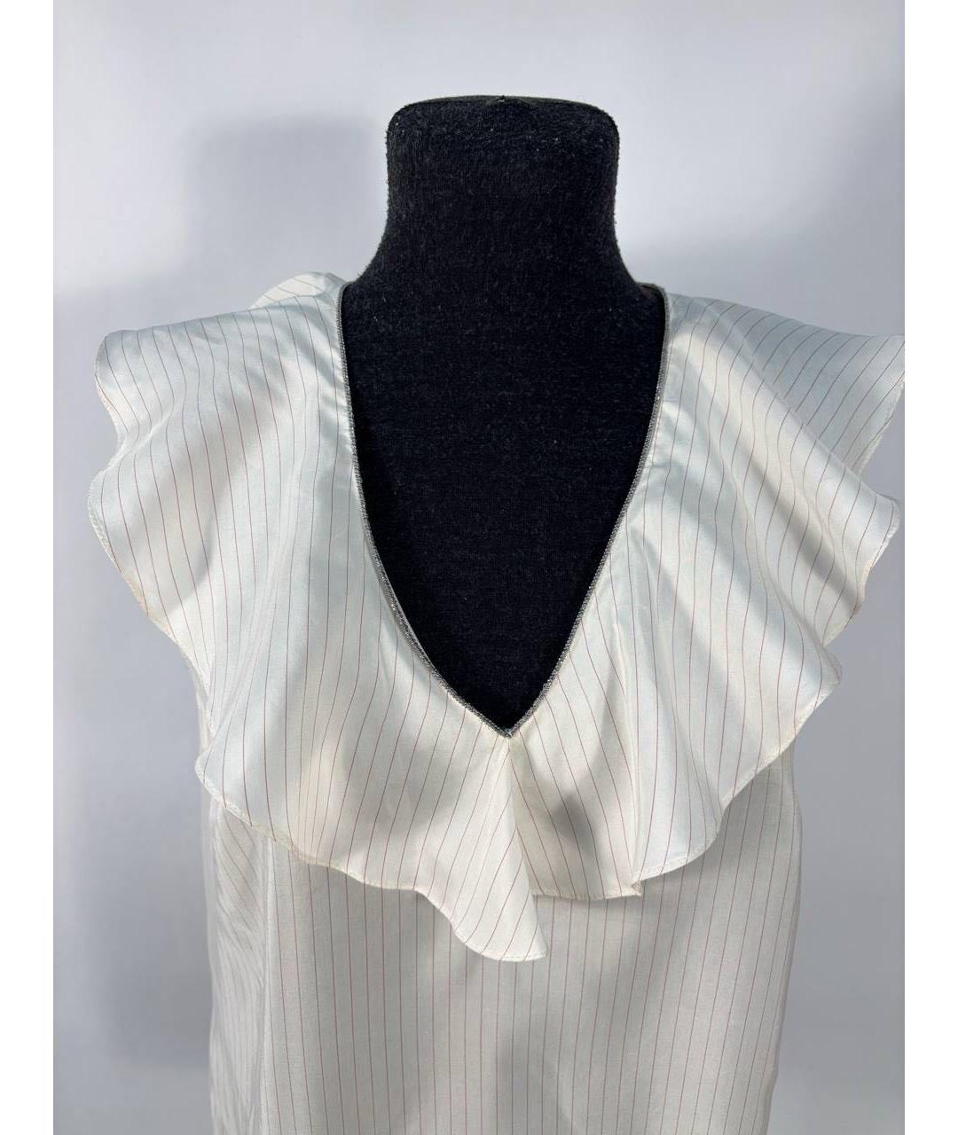 BRUNELLO CUCINELLI Мульти шелковая футболка, фото 5