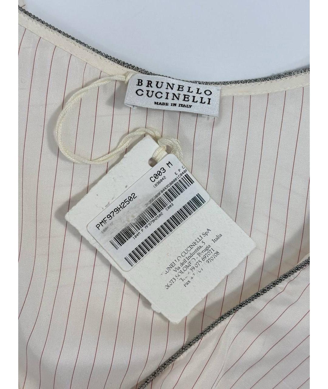 BRUNELLO CUCINELLI Мульти шелковая футболка, фото 3