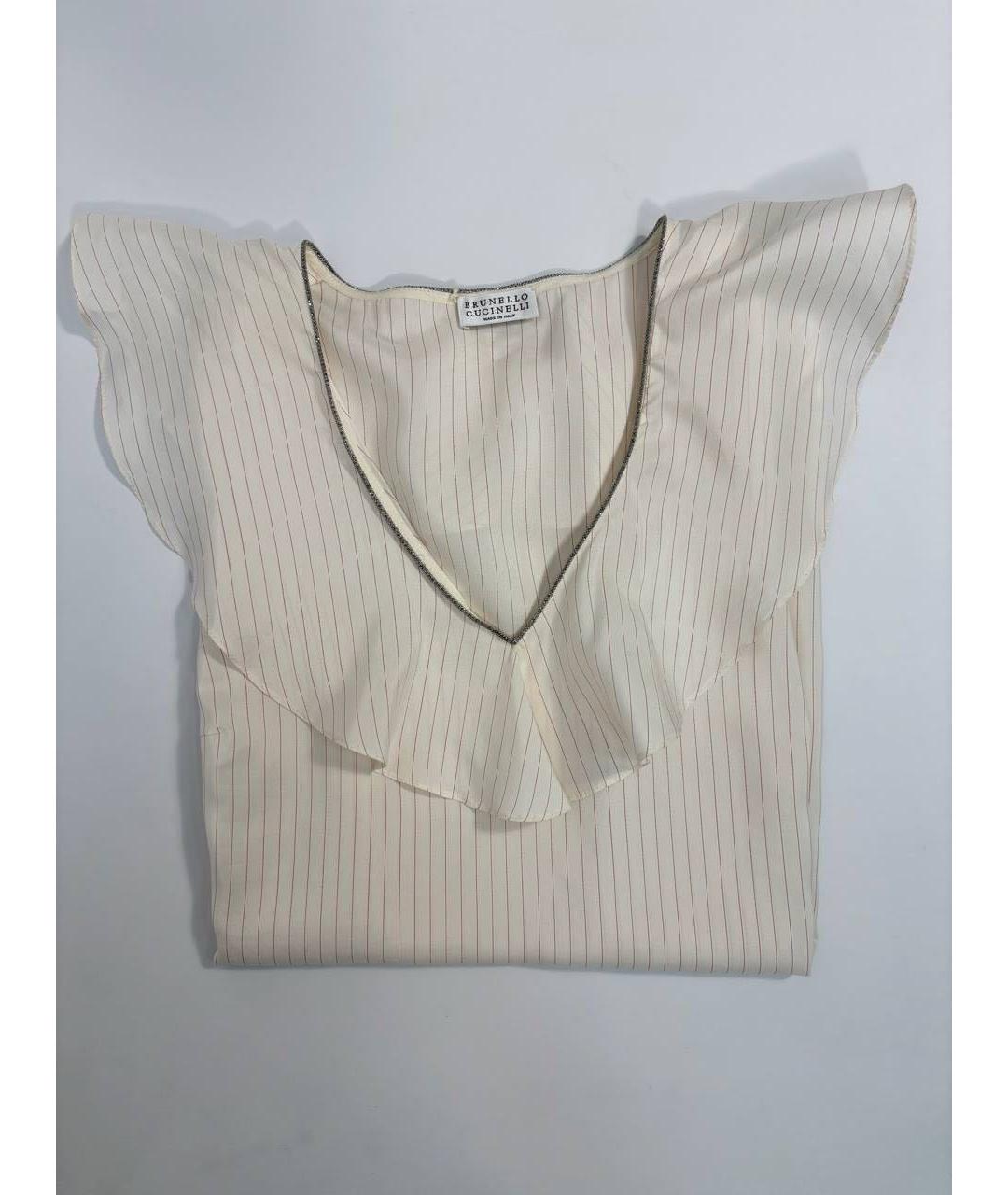 BRUNELLO CUCINELLI Мульти шелковая футболка, фото 6