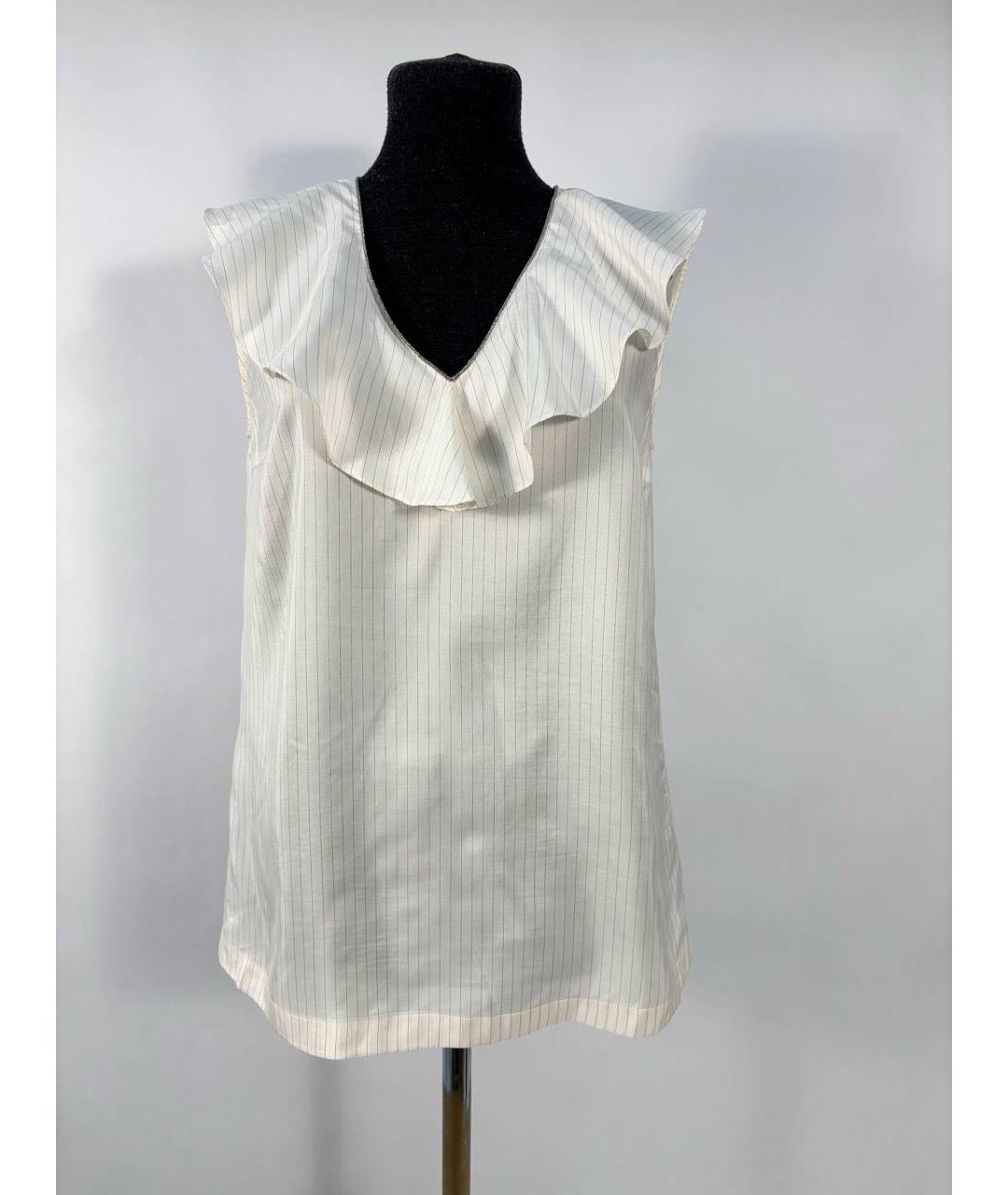 BRUNELLO CUCINELLI Мульти шелковая футболка, фото 7