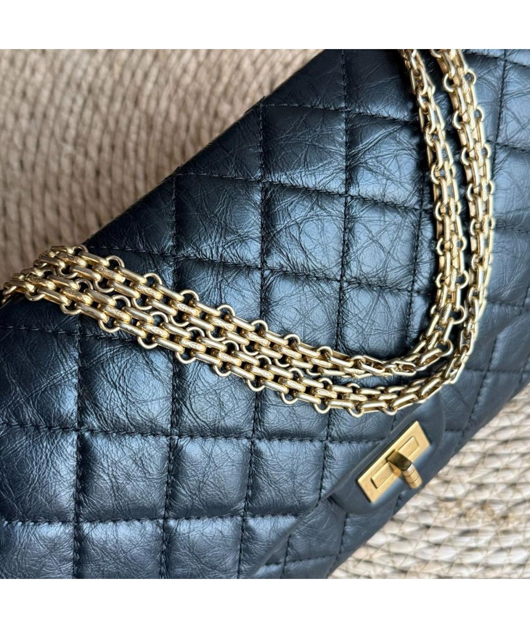 CHANEL Черная кожаная сумка через плечо, фото 6