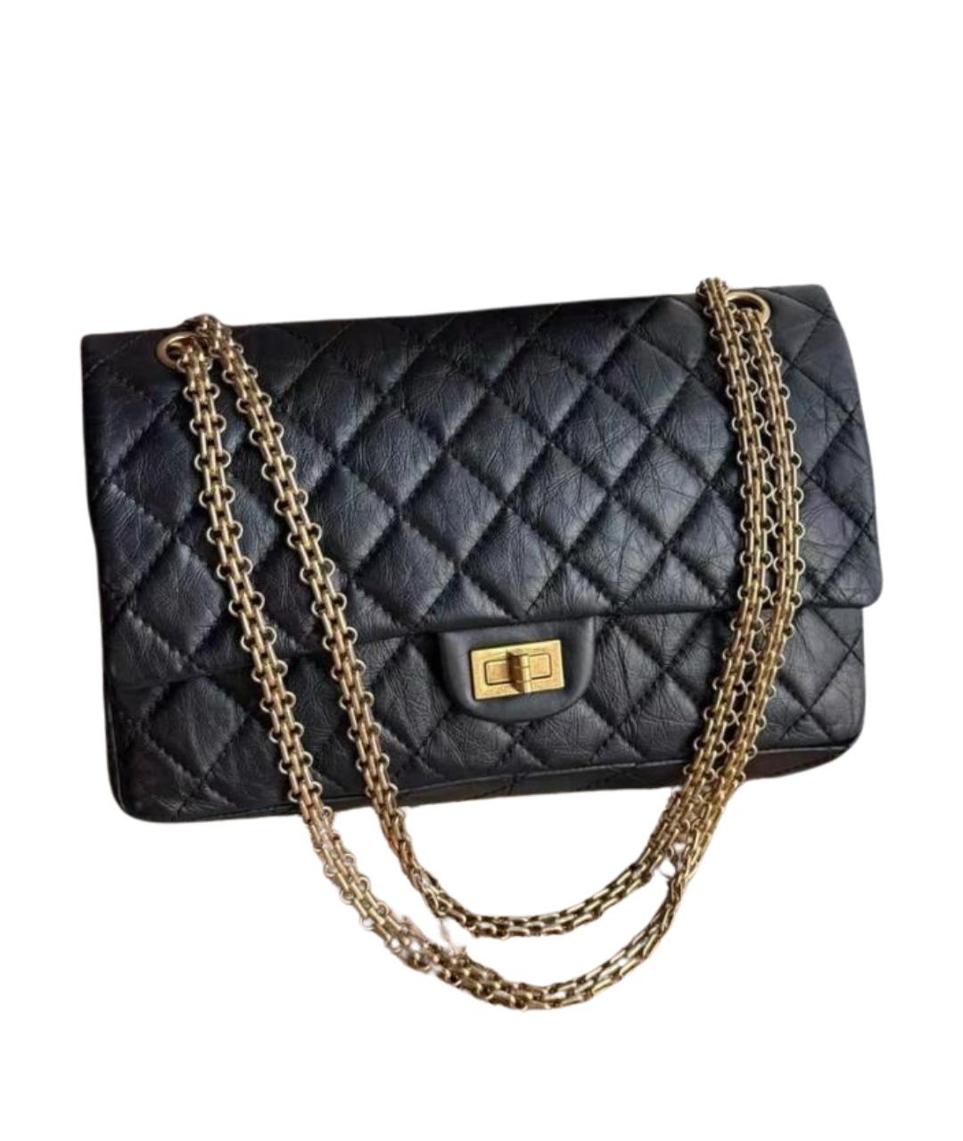 CHANEL Черная кожаная сумка через плечо, фото 1