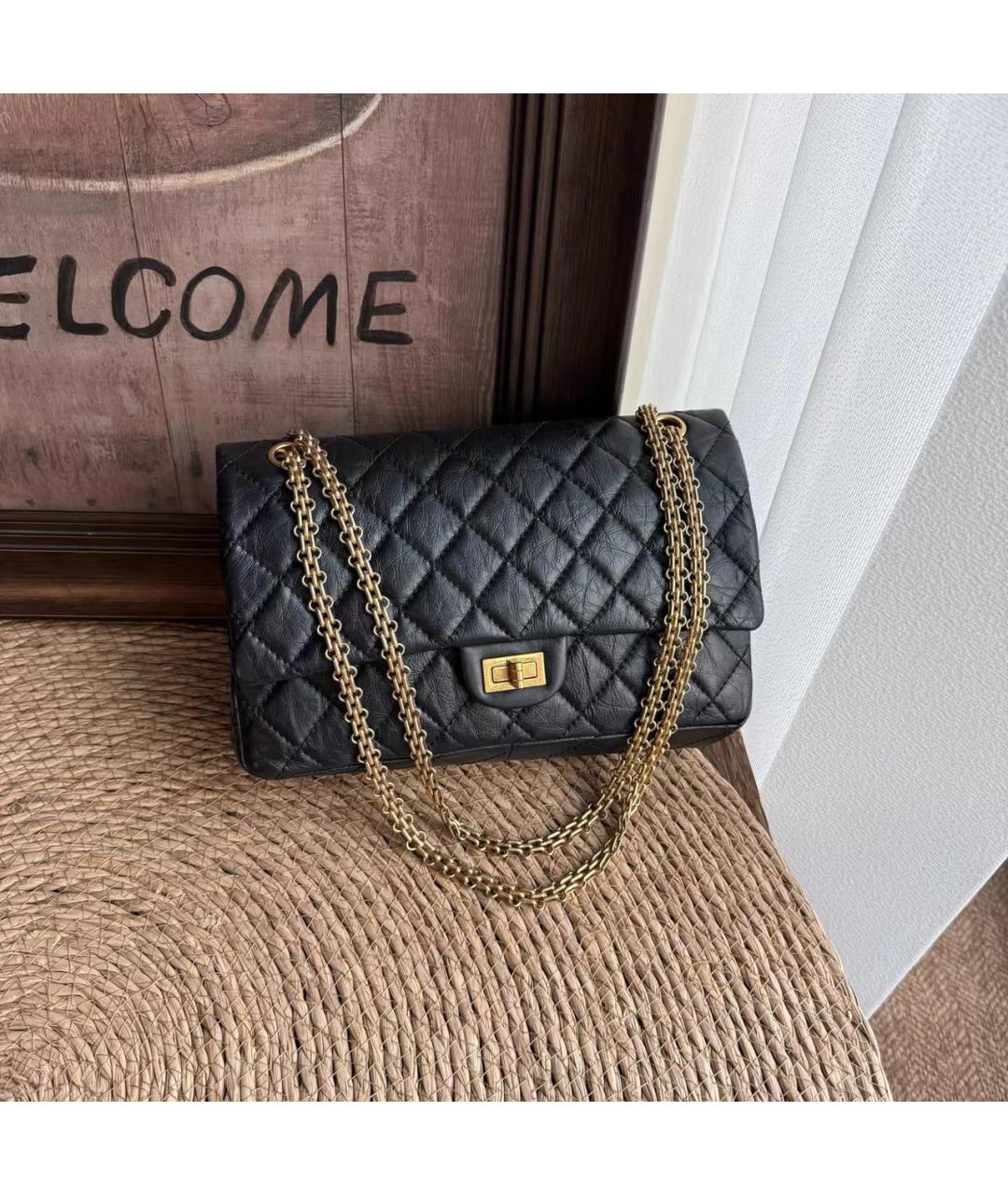 CHANEL Черная кожаная сумка через плечо, фото 9