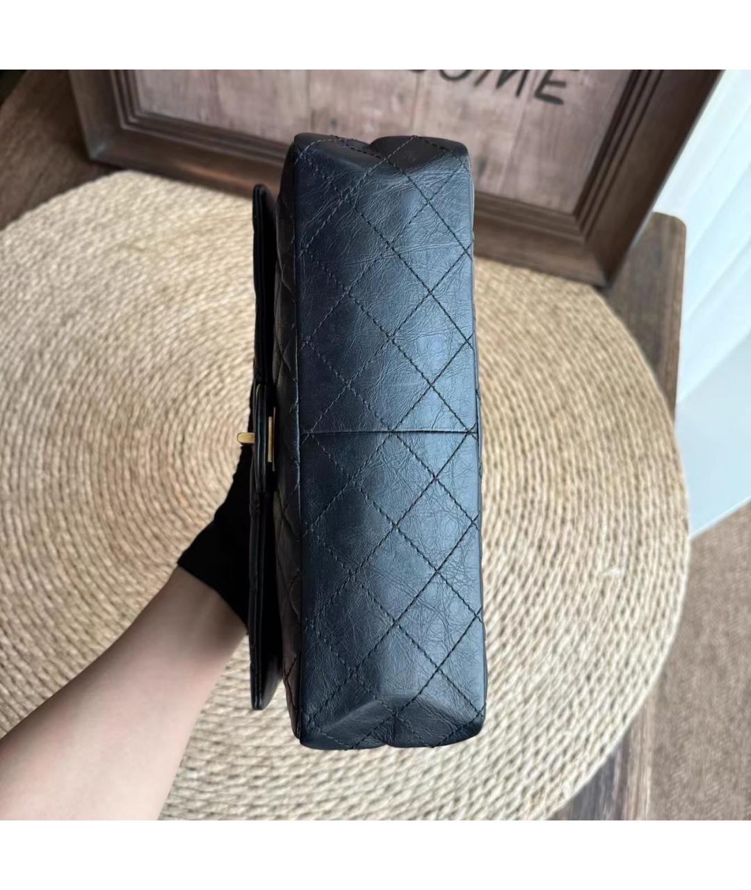 CHANEL Черная кожаная сумка через плечо, фото 8