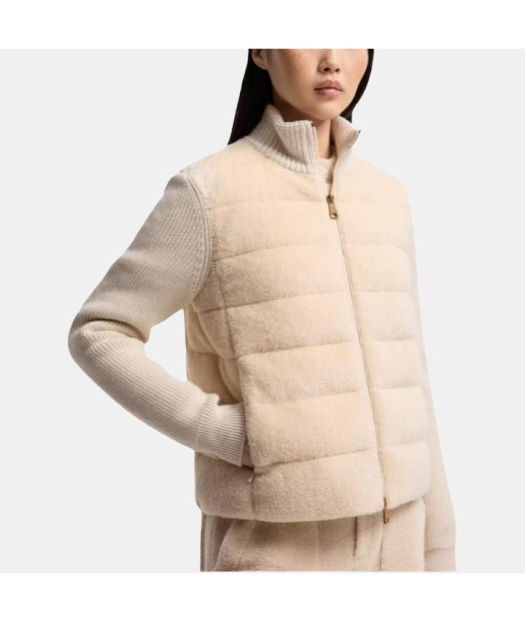 MONCLER Белая куртка, фото 4