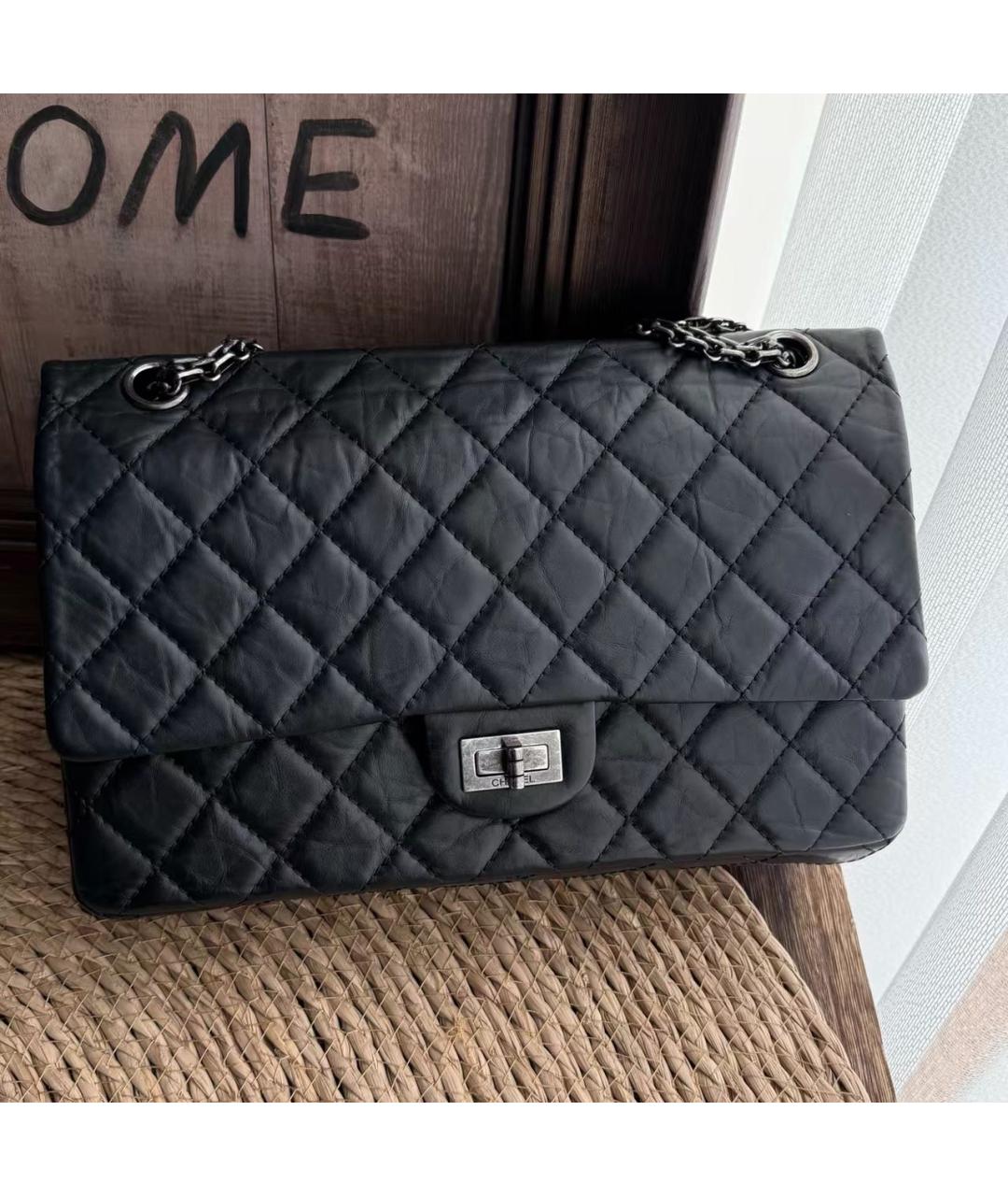 CHANEL Черная кожаная сумка через плечо, фото 9