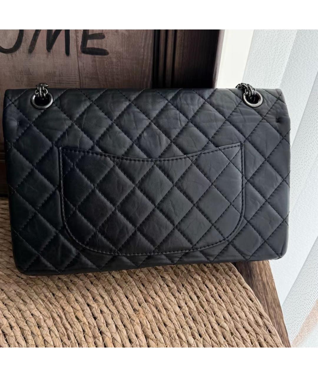 CHANEL Черная кожаная сумка через плечо, фото 3