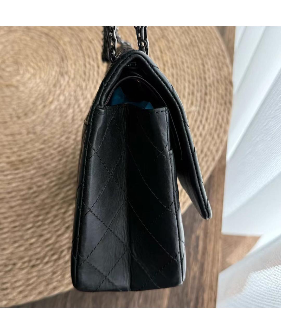 CHANEL Черная кожаная сумка через плечо, фото 6