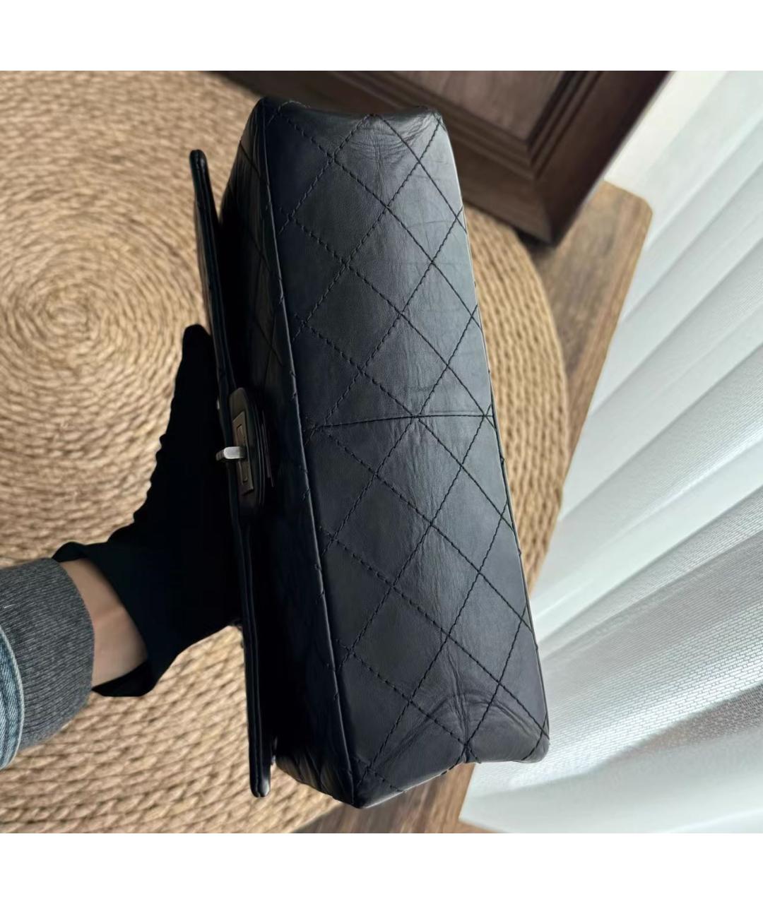 CHANEL Черная кожаная сумка через плечо, фото 8