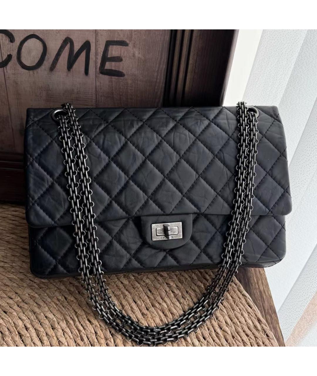 CHANEL Черная кожаная сумка через плечо, фото 2