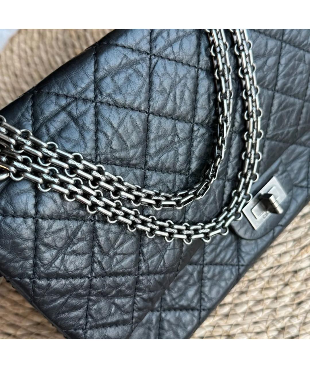 CHANEL Черная кожаная сумка через плечо, фото 6