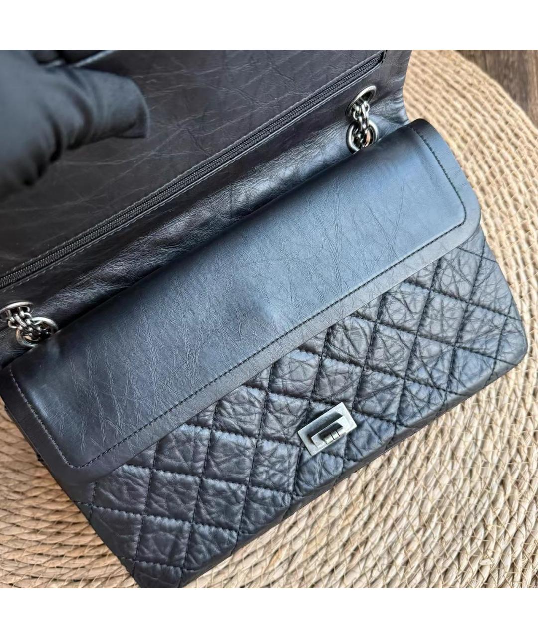 CHANEL Черная кожаная сумка через плечо, фото 7