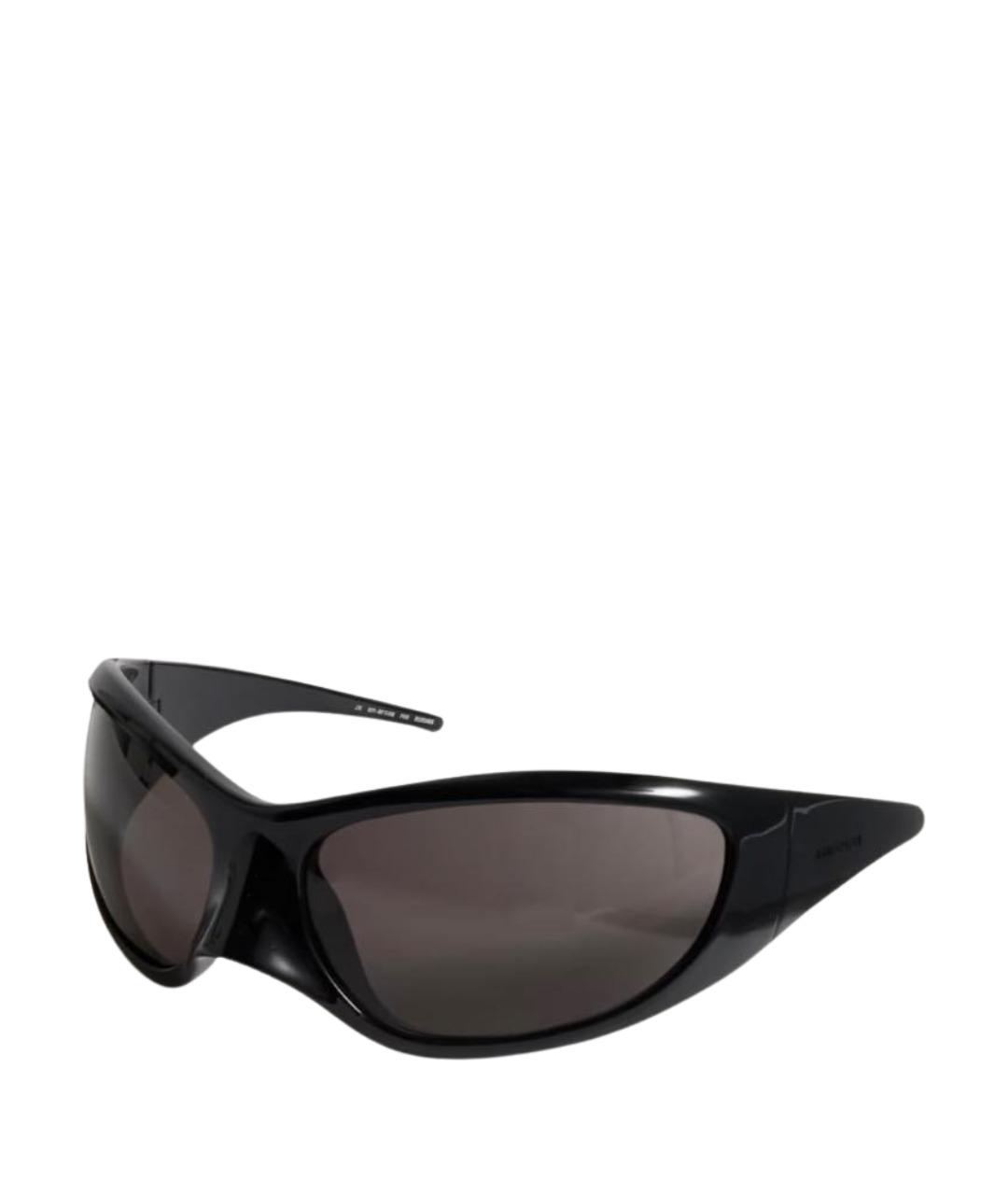 BALENCIAGA Черные пластиковые солнцезащитные очки, фото 1