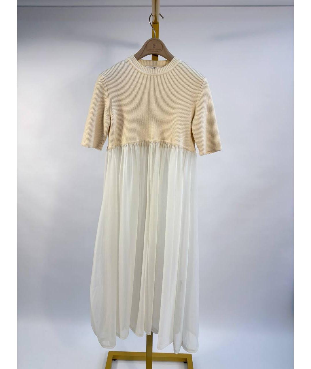 JIL SANDER Белое платье, фото 4