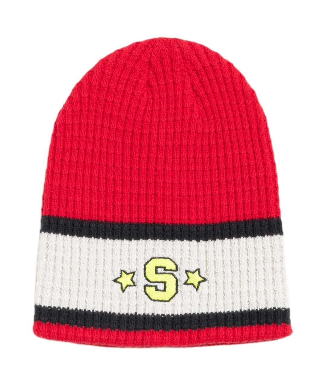 STUSSY Красная хлопковая шапка, фото 1