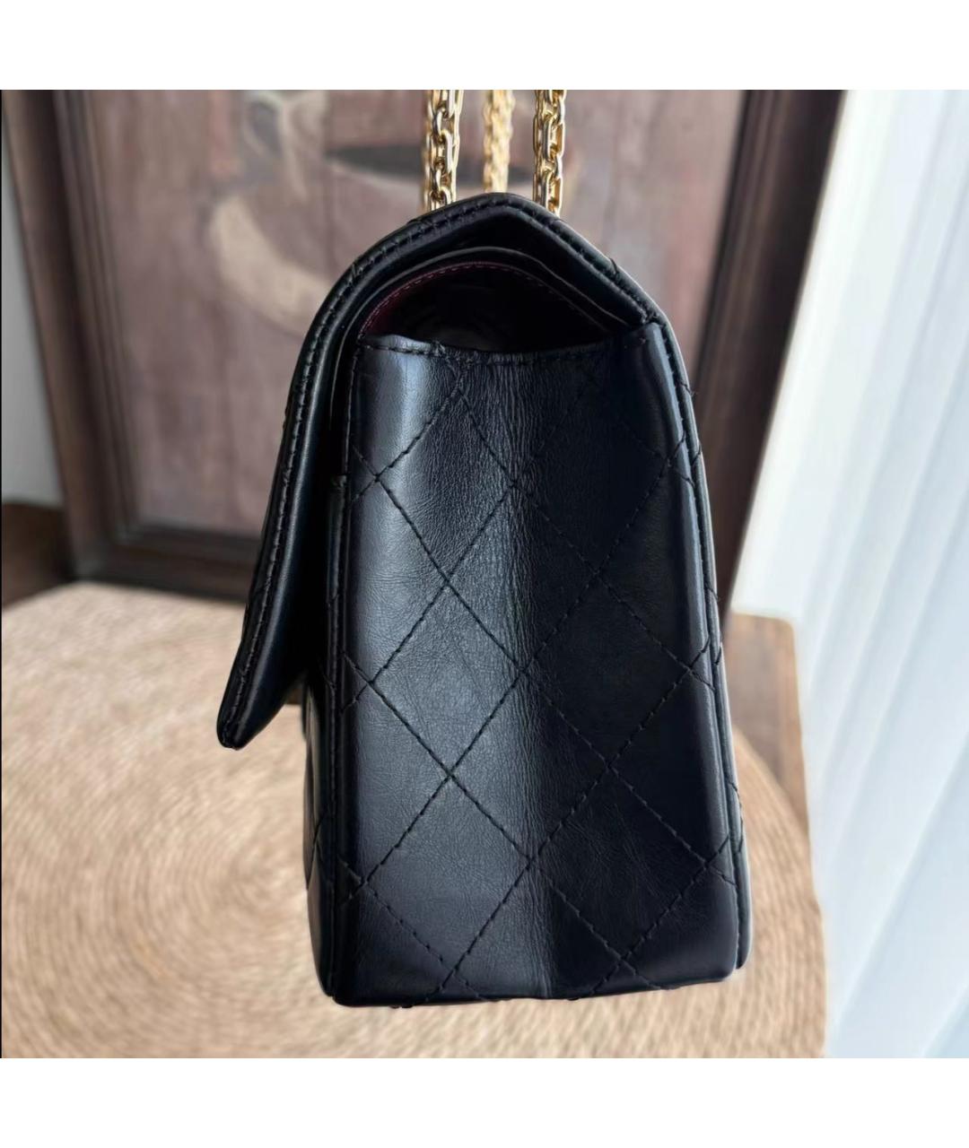 CHANEL Черная кожаная сумка через плечо, фото 3