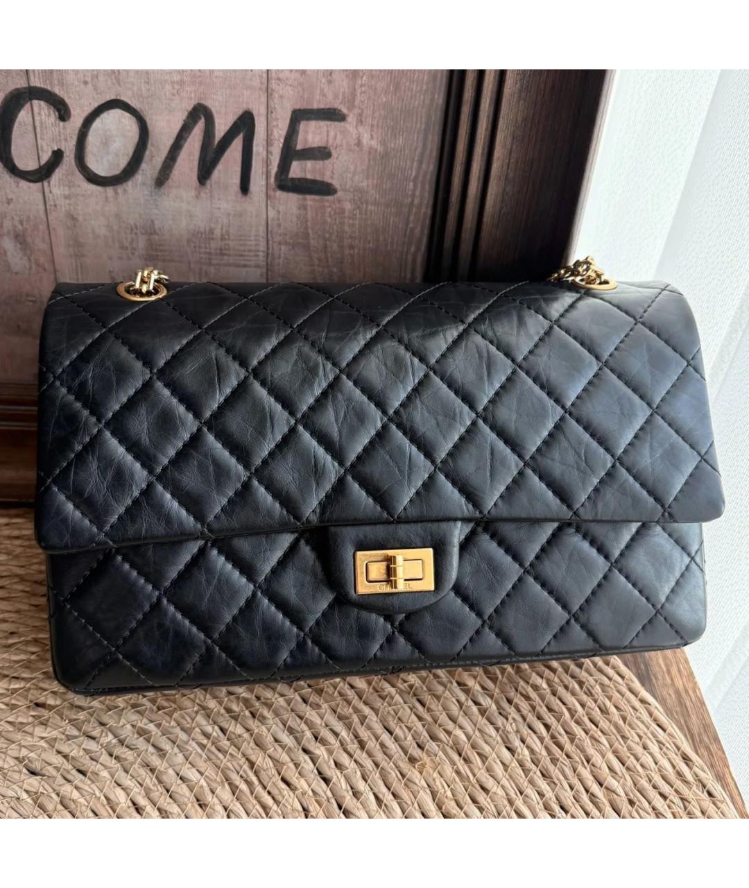 CHANEL Черная кожаная сумка через плечо, фото 8