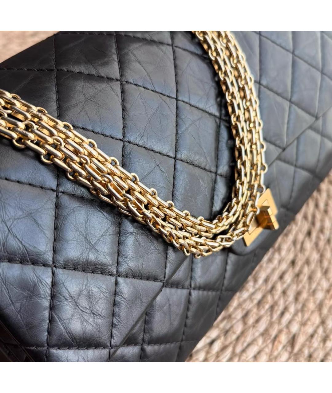 CHANEL Черная кожаная сумка через плечо, фото 6