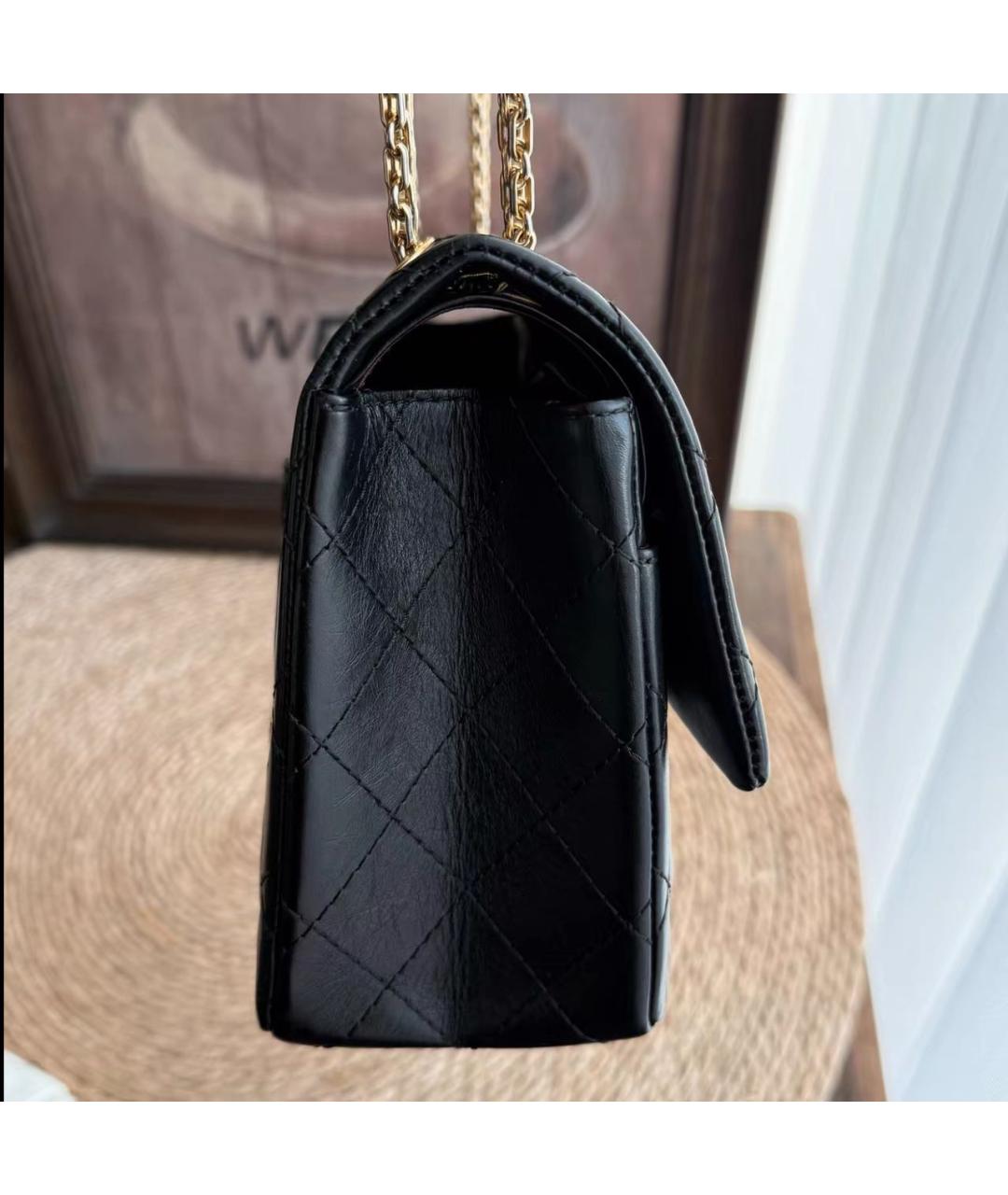 CHANEL Черная кожаная сумка через плечо, фото 4