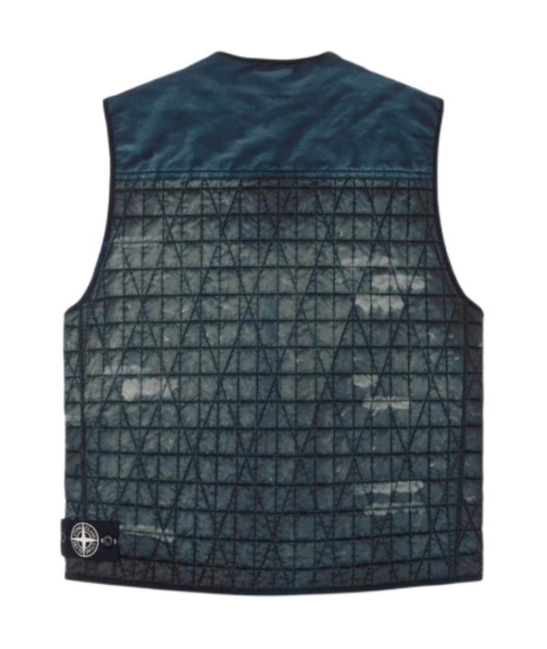 STONE ISLAND Черный жилет, фото 2