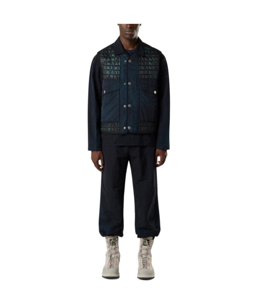 STONE ISLAND Черный жилет, фото 3