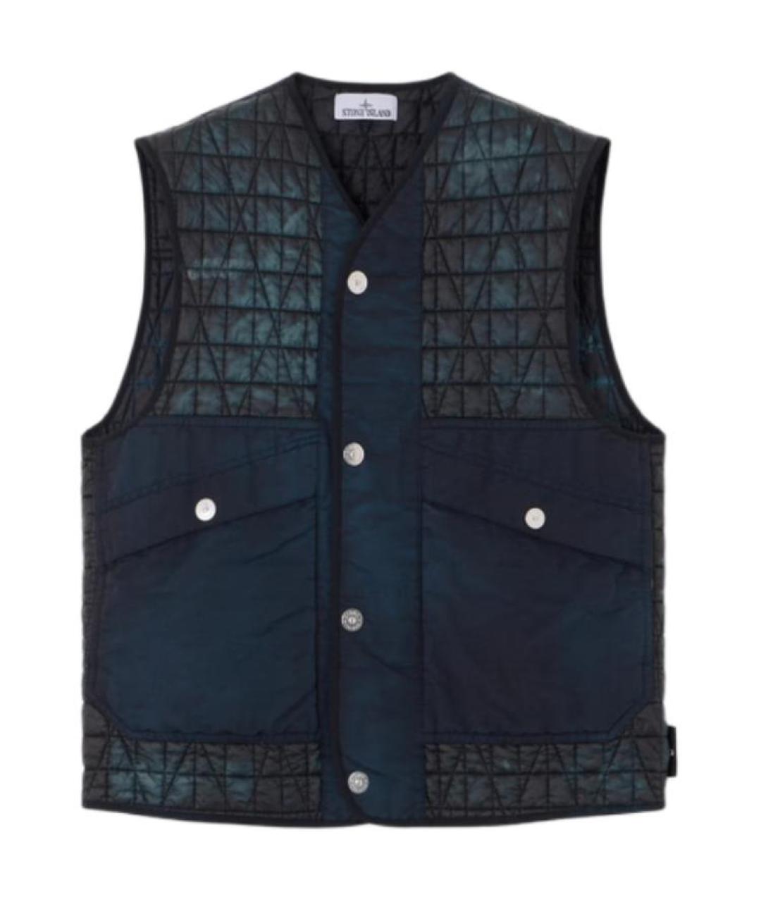 STONE ISLAND Черный жилет, фото 1