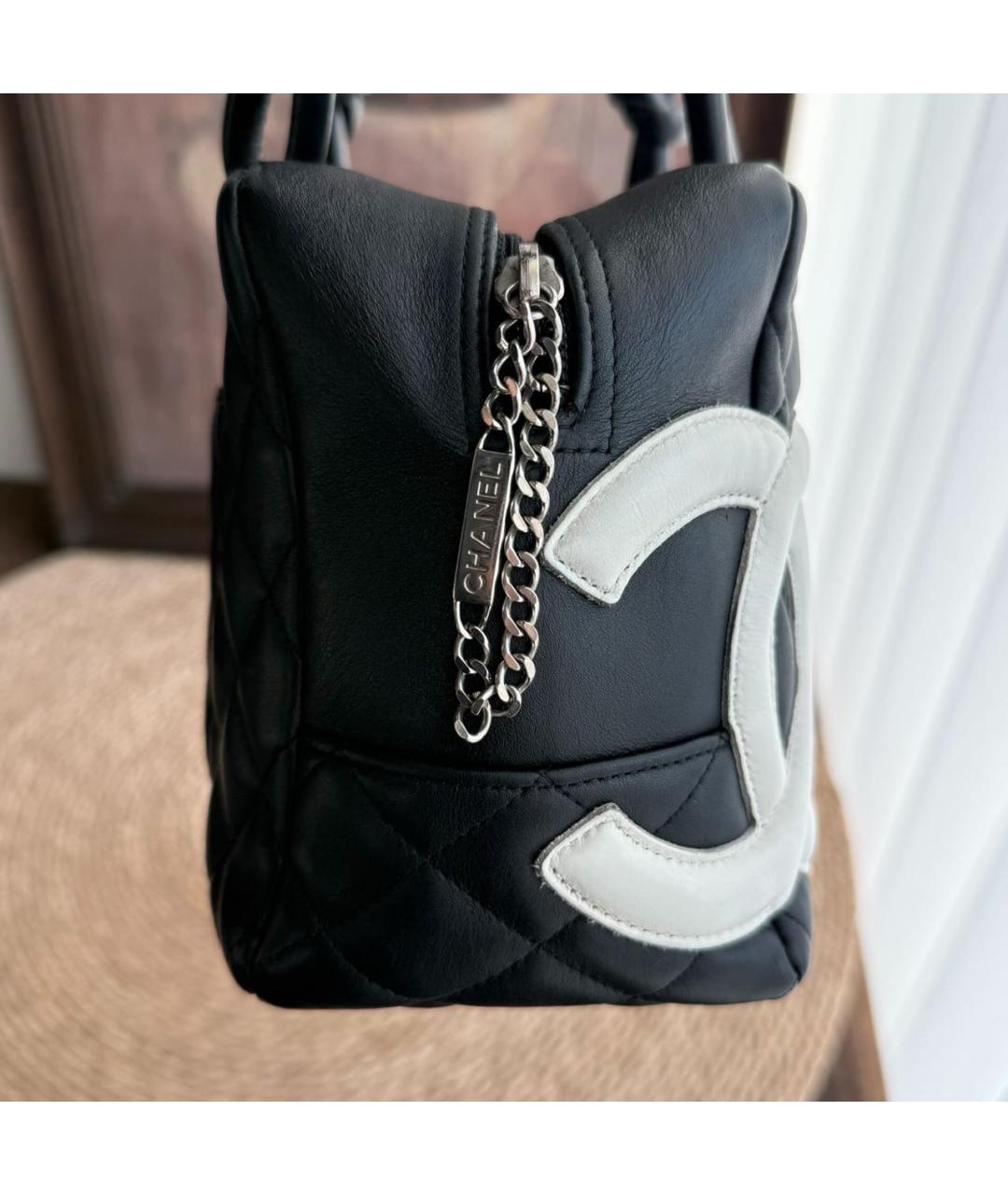 CHANEL Черная кожаная сумка через плечо, фото 4