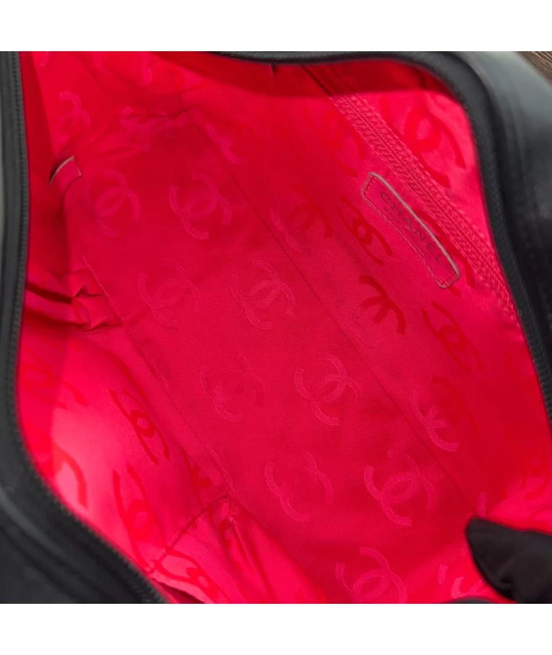 CHANEL Черная кожаная сумка через плечо, фото 8