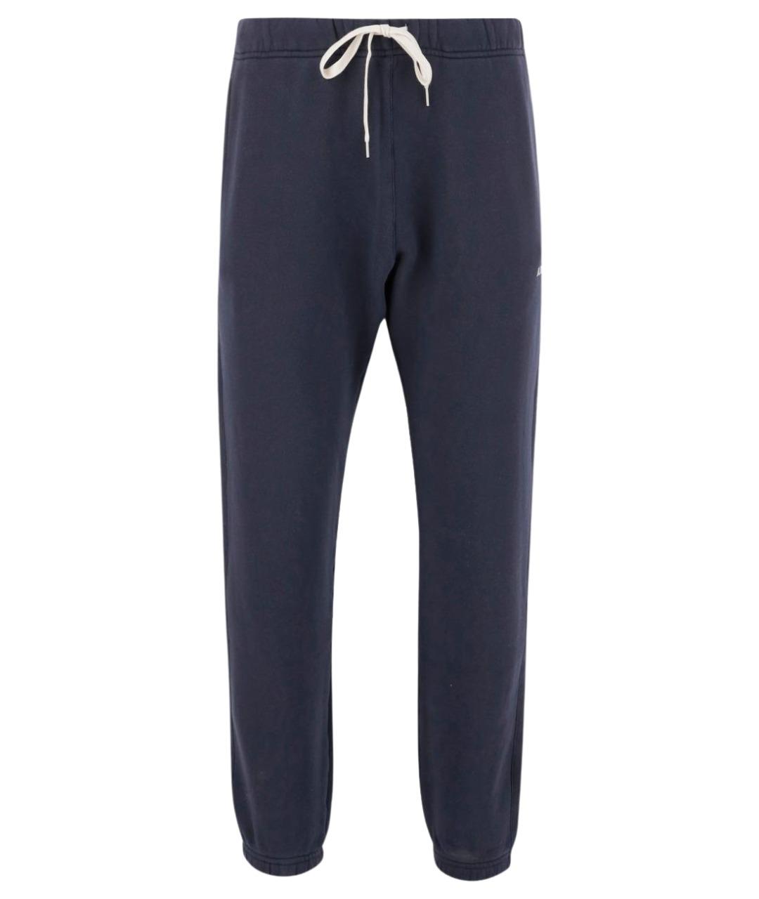 AUTRY Синие хлопковые повседневные брюки, фото 1