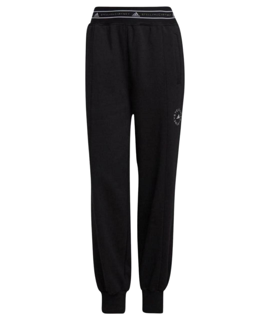 ADIDAS BY STELLA MCCARTNEY Черные хлопковые брюки узкие, фото 1