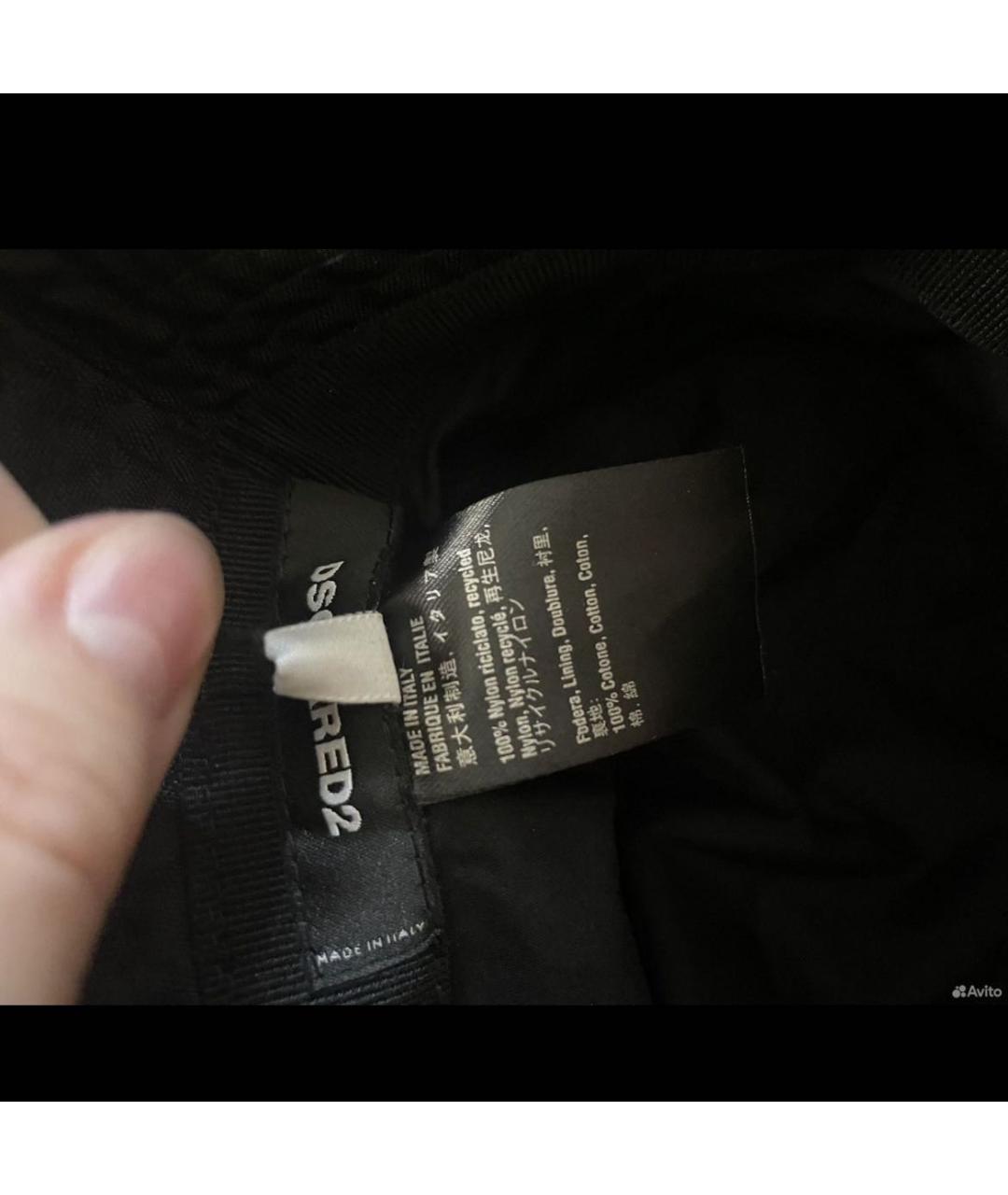 DSQUARED2 Черная синтетическая панама, фото 4