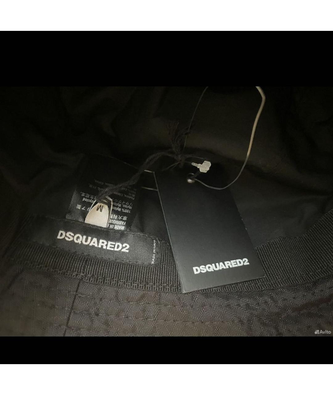 DSQUARED2 Черная синтетическая панама, фото 2