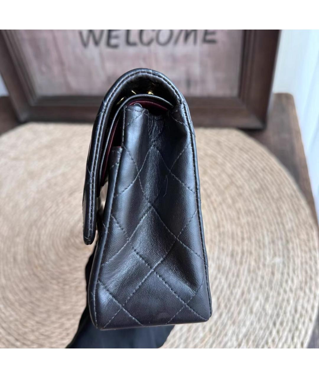 CHANEL Черная кожаная сумка через плечо, фото 4