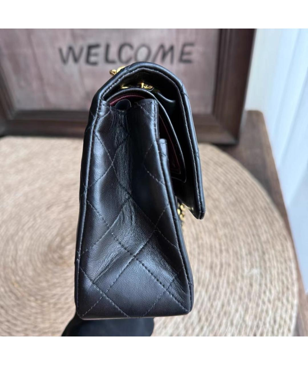 CHANEL Черная кожаная сумка через плечо, фото 3